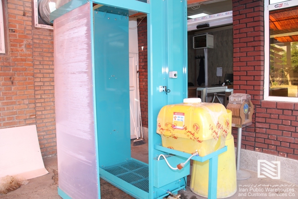 راه‌اندازی تونل هوشمند ضدعفونی‌کننده در شرکت انبارهای عمومی و خدمات گمرکی غرب