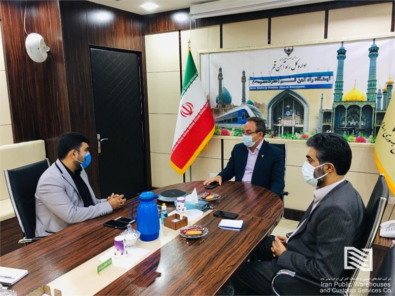 مدیر کل راه آهن استان قم: در آینده نزدیک شاهد همکاری های مطلوبی بین راه آهن استان قم و شرکت انبارهای عمومی خواهیم بود