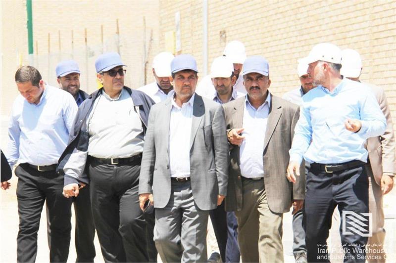 بازدید میدانی مدیرعامل شرکت انبارهای عمومی و خدمات گمرکی ایران از روند پیشرفت پروژه‌های عمرانی شرکت غرب